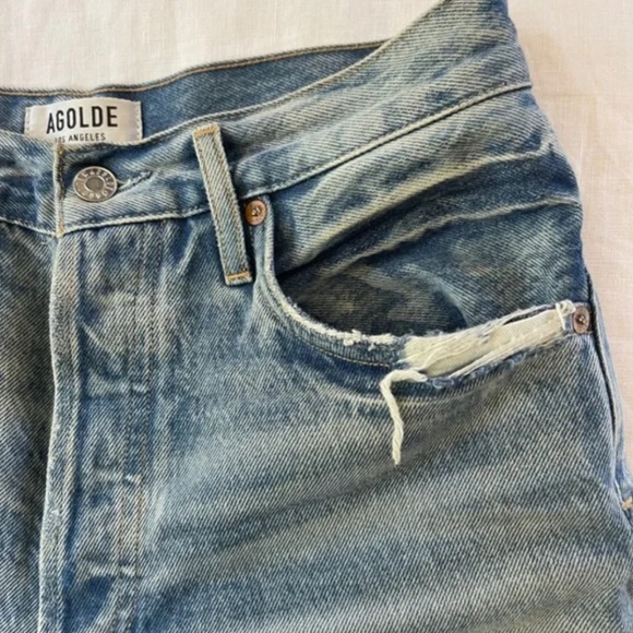 AGOLDE Dee Ultra High Rise Shorts Size 27 - Picture 3 of 9